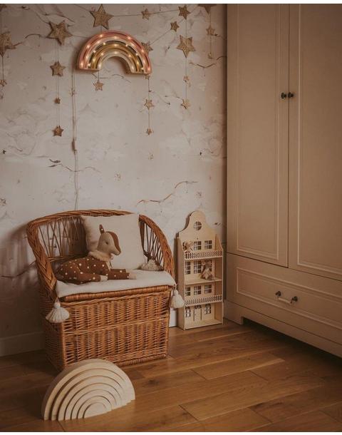 Magic Swans Beige Wallpaper