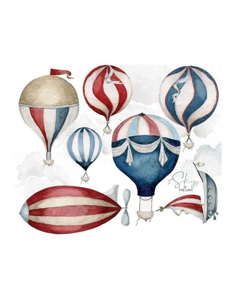 Sky is the Limit Balloon Wall Decal Set