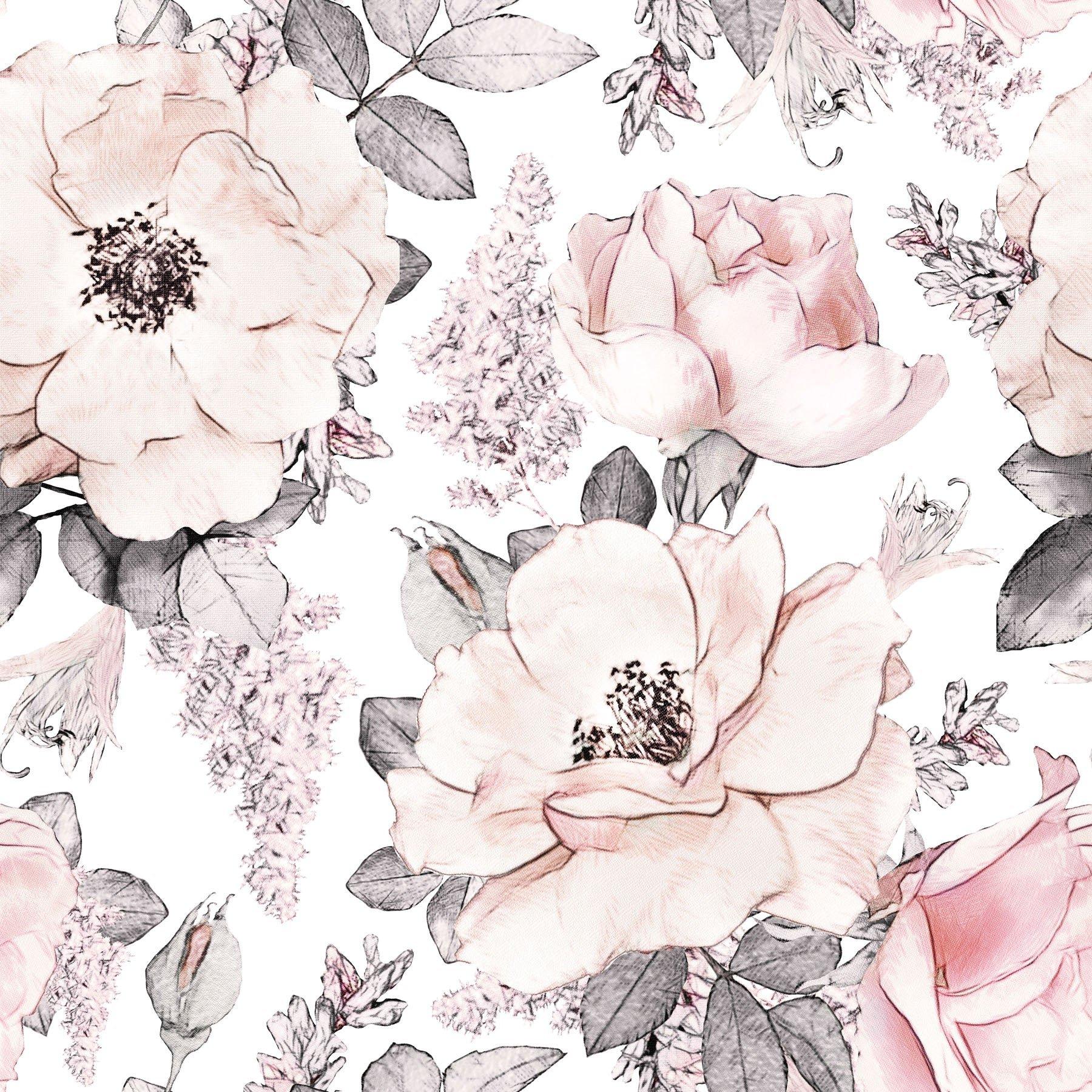 Pink Garden Wallpaper image number 1
