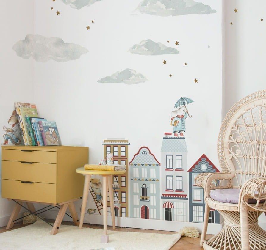Clouds in the Sky Wall Decal Set image number 1