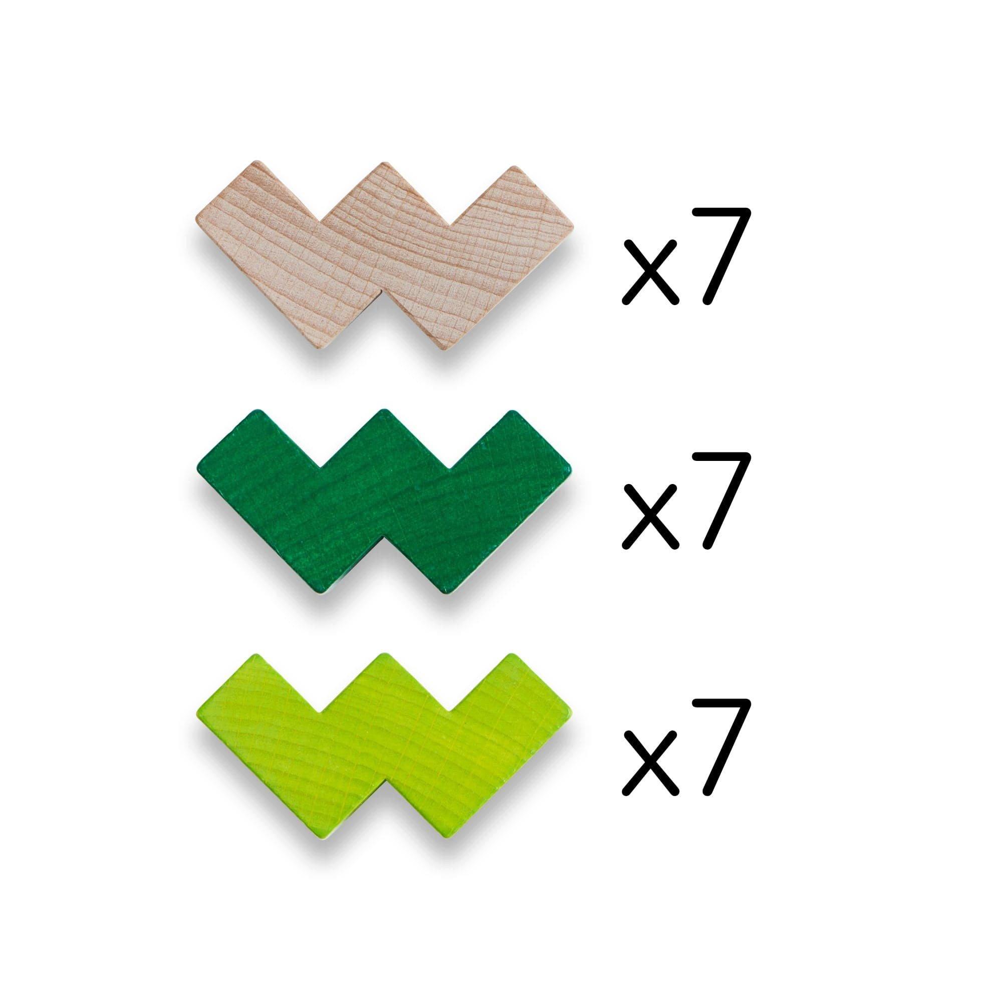 3D Viridis Wooden Stacking Game image number 2