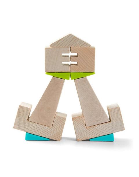 Crooked Towers Wooden Blocks