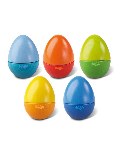 Set of 5 Wooden Musical Eggs