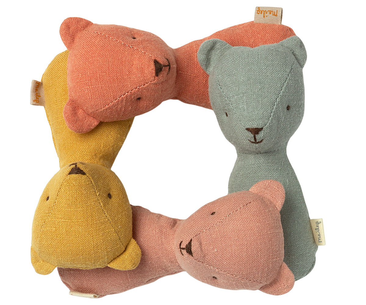 Teddy Rattles - Dusty Coral image number 2
