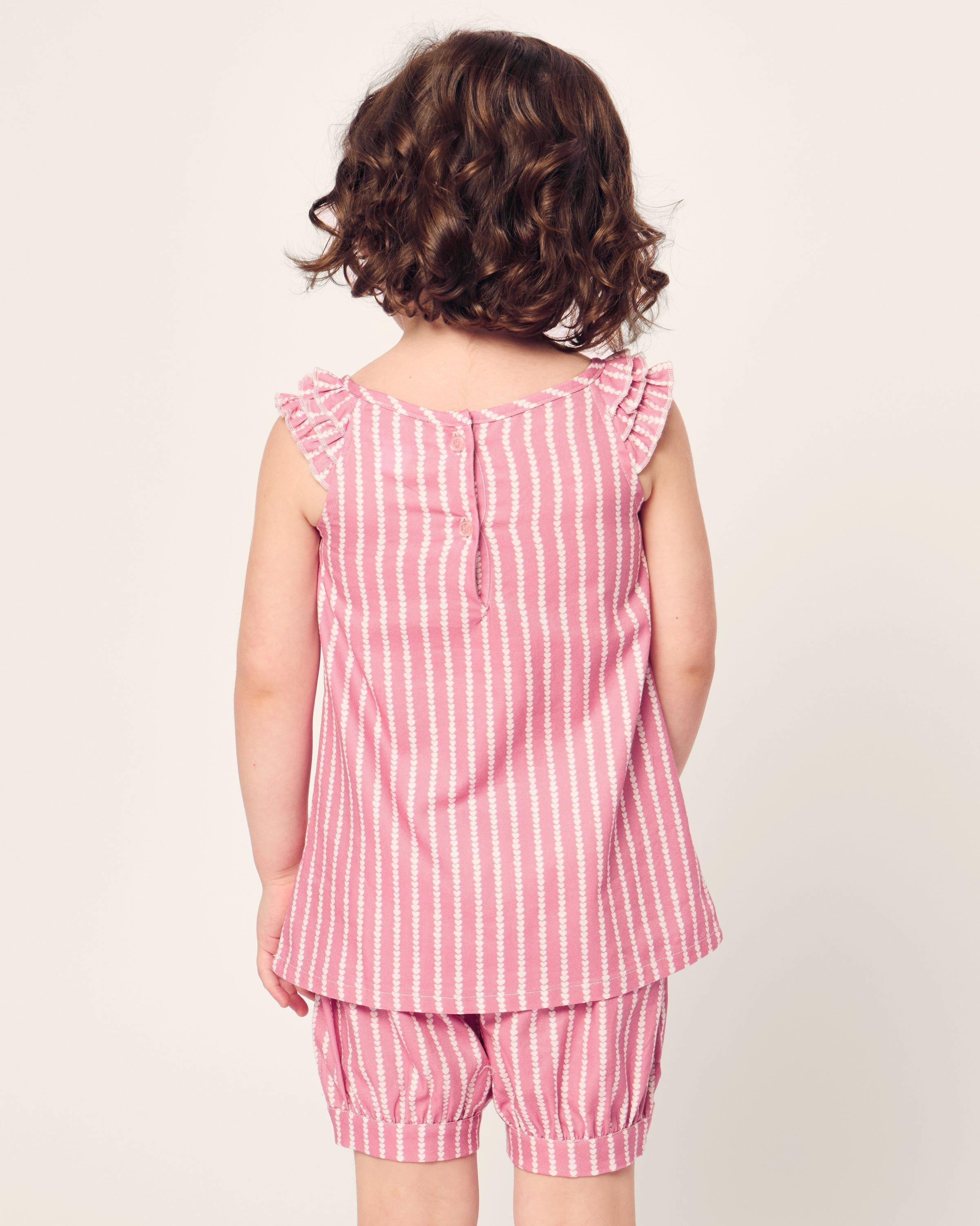 Girls Amelie Short Set in Love Lines image number 3