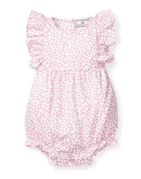 Infants Ruffled Romper in Sweethearts