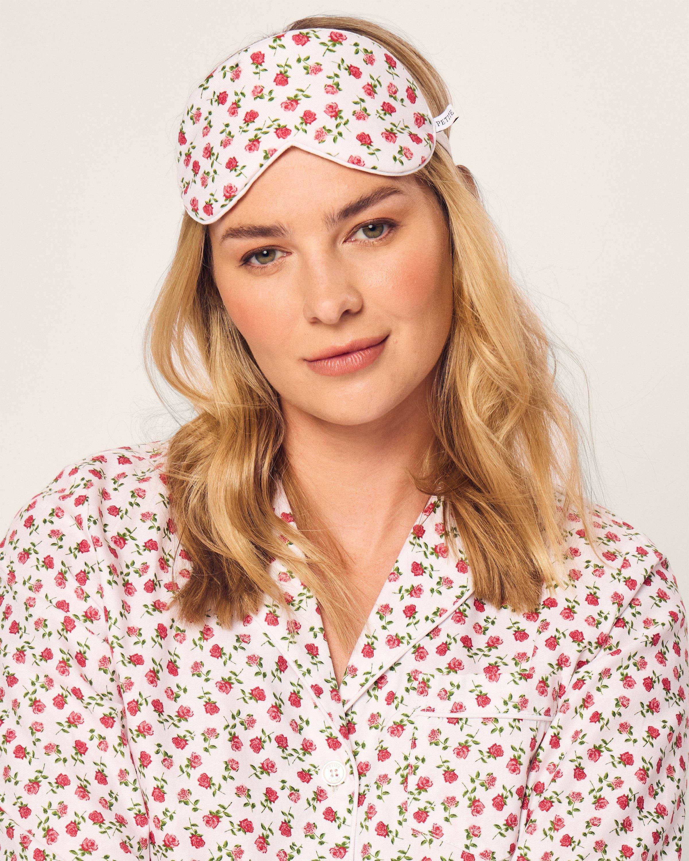 Adult's Twill Sleep Mask in Petite Petals image number 1