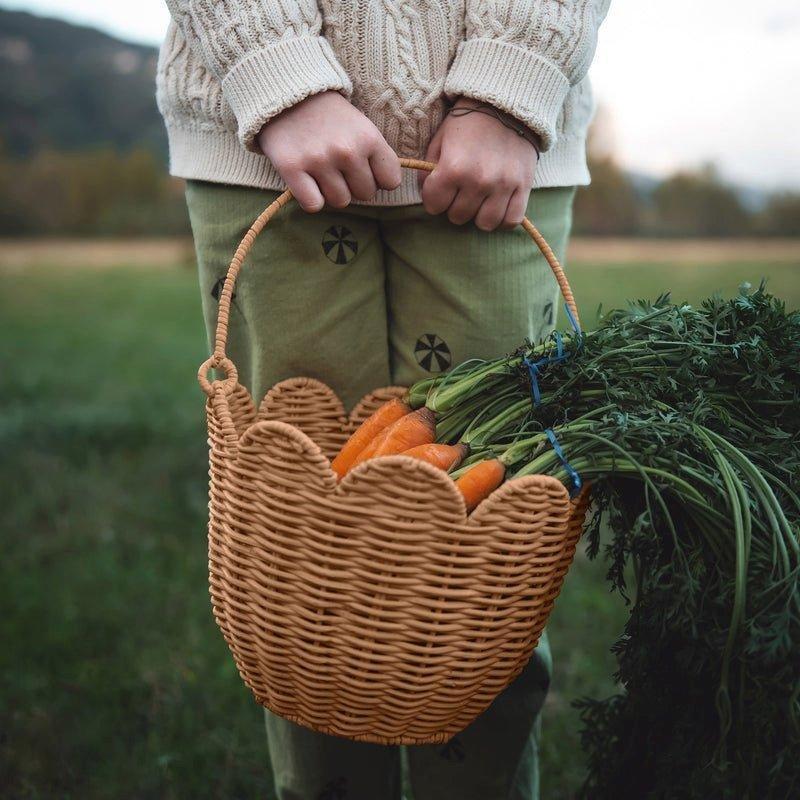 Rattan Tulip Carry Basket - Natural image number 3
