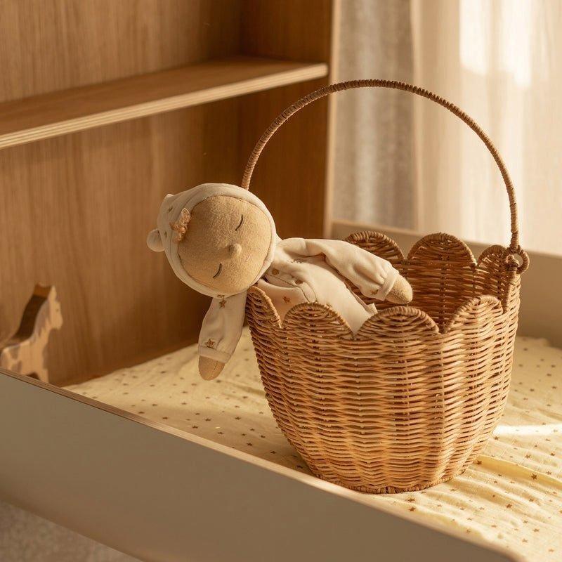Rattan Tulip Carry Basket - Natural image number 1