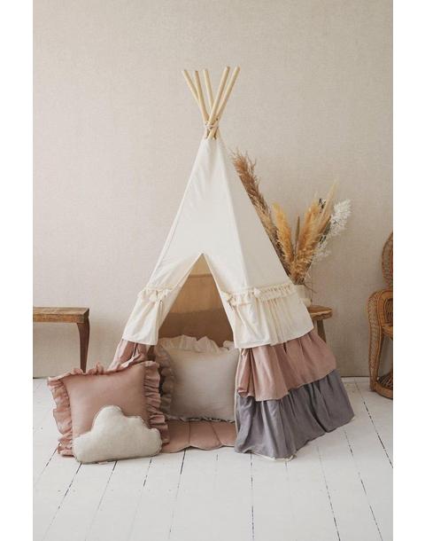 “Powder Frills” Teepee Tent with Frills