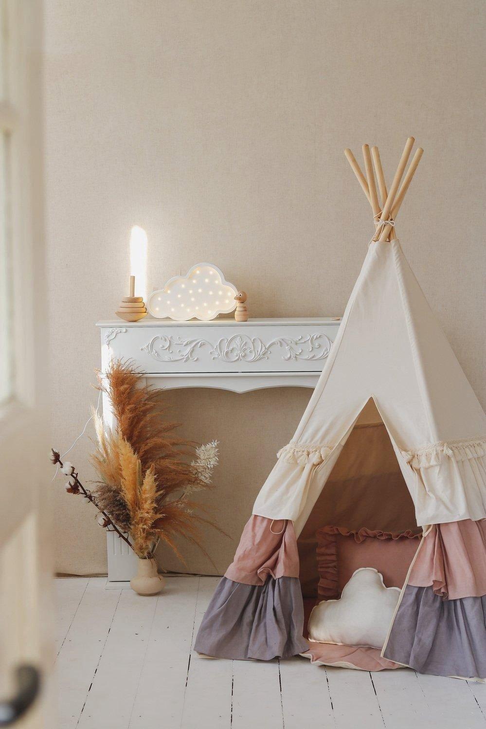 “Powder Frills” Teepee Tent with Frills image number 3