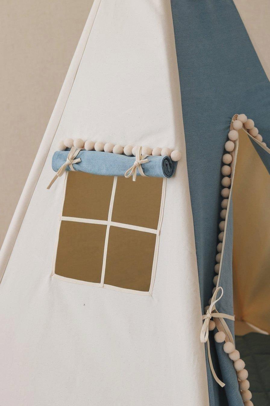 “Jeans” Teepee Tent with Pompoms image number 4