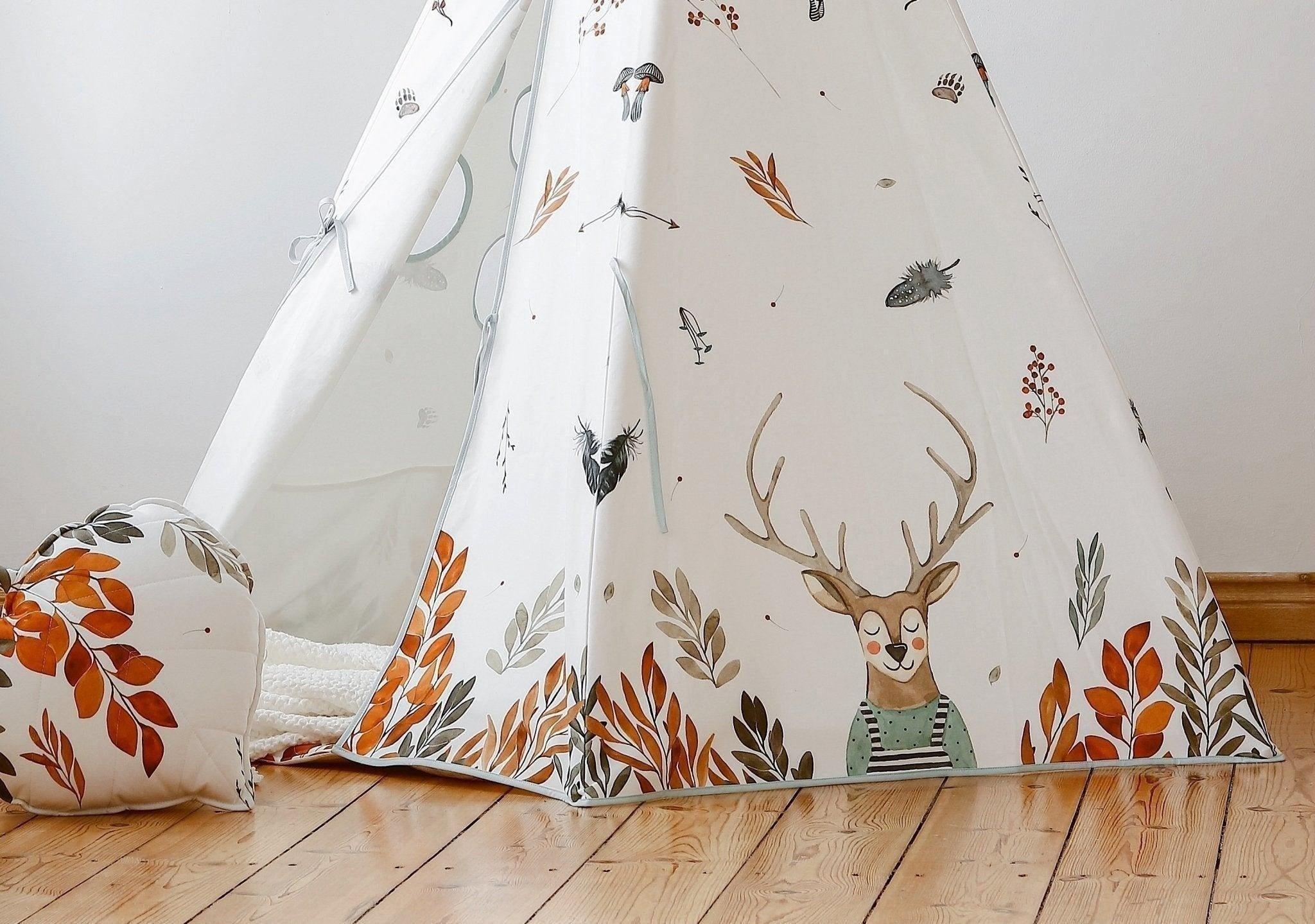 “Forest Friends” Teepee and Round Mat Set image number 4