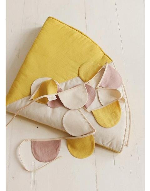Linen “Powder Pink Circus” Garland with Half Moons