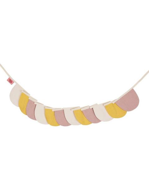Linen “Powder Pink Circus” Garland with Half Moons