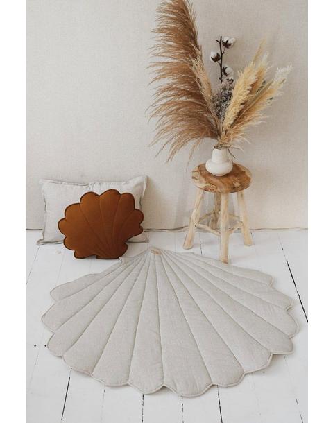Linen “Sand” Shell Mat
