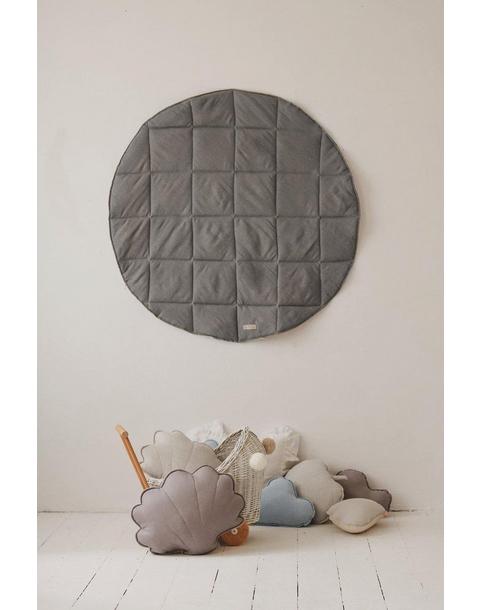 “Grey Linen” Round Mat