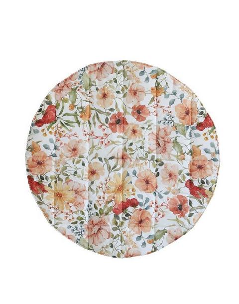 “Flower Power” Round Cotton Mat