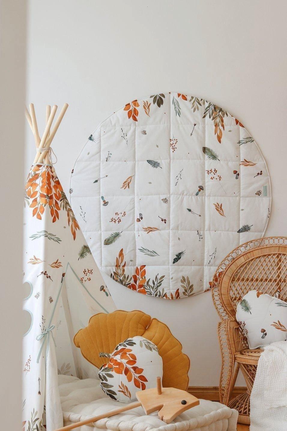 “Forest Friends” Round Cotton Mat image number 3