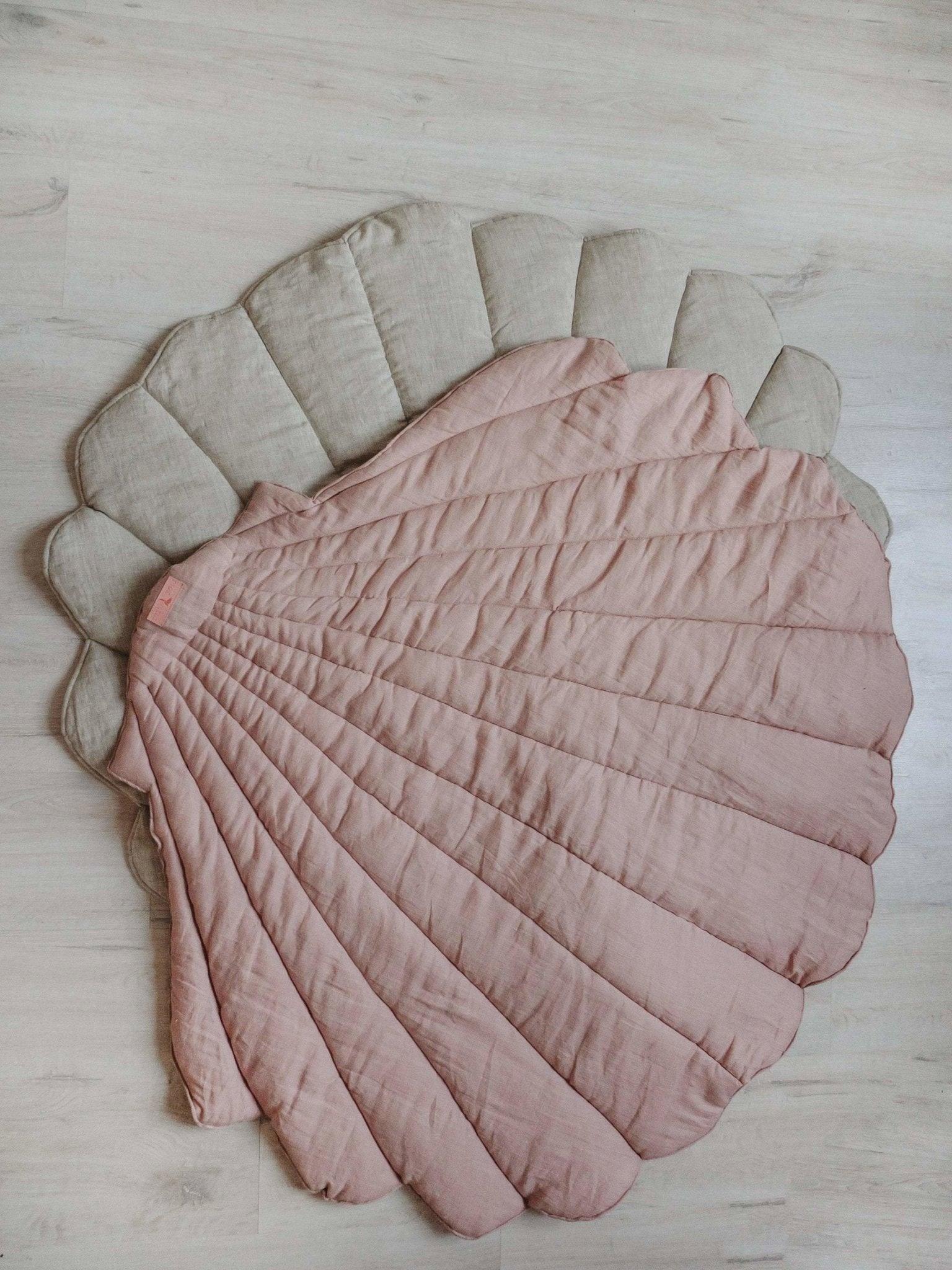 Linen “Powder Pink” Shell Mat image number 3