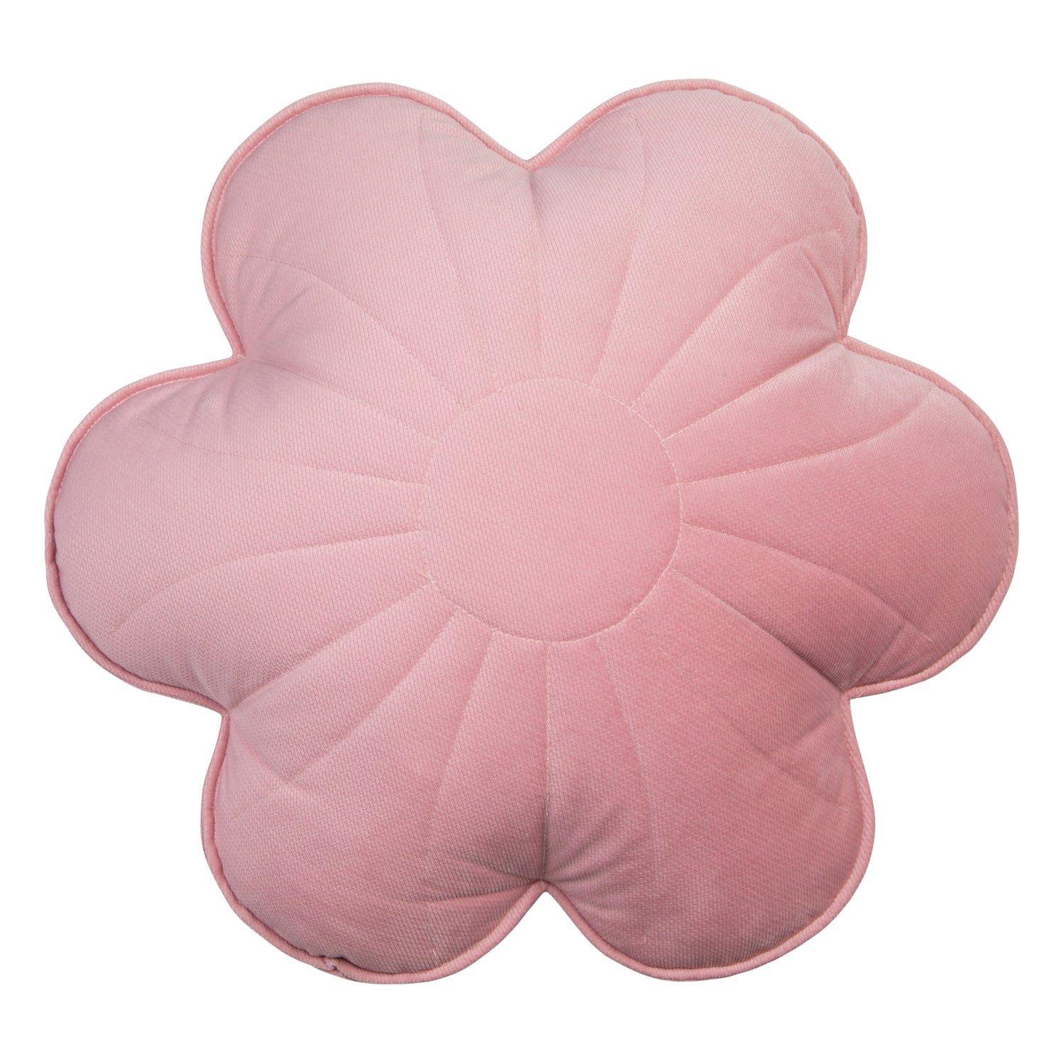 Velvet "Pink Elderberry" Flower Pillow image number 3