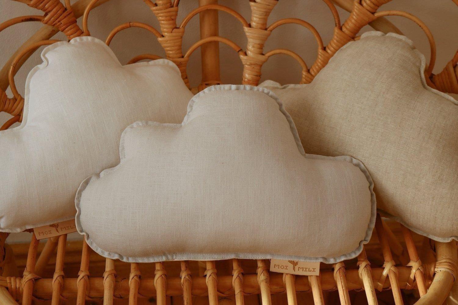 Linen “Sand” Cloud Pillow image number 2