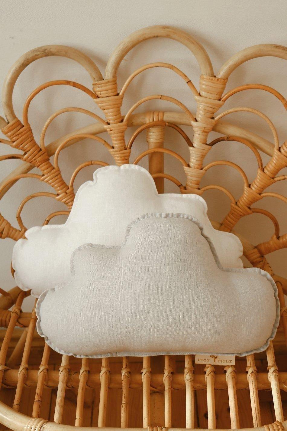 Linen “Sand” Cloud Pillow image number 3
