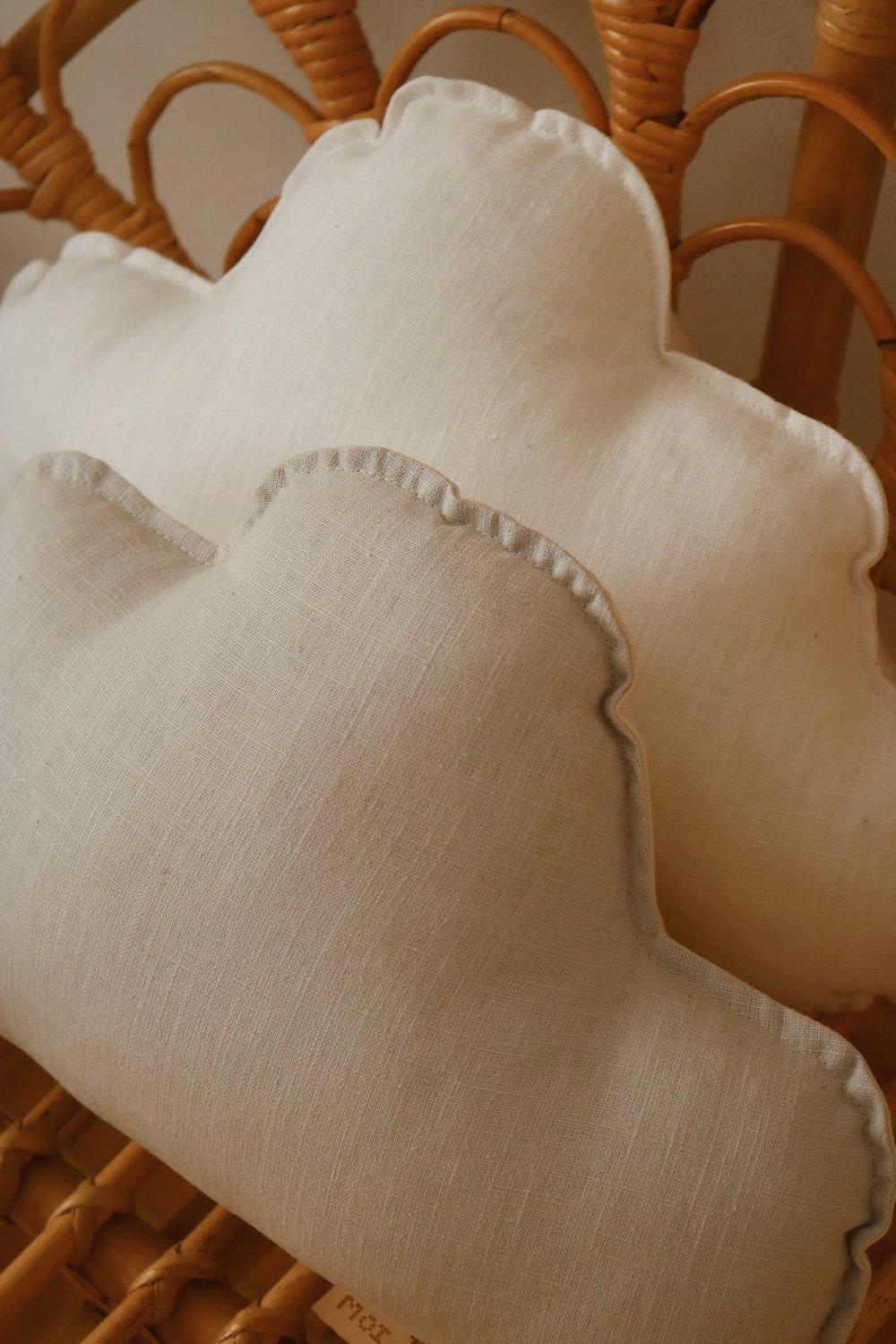 Linen “Sand” Cloud Pillow image number 4