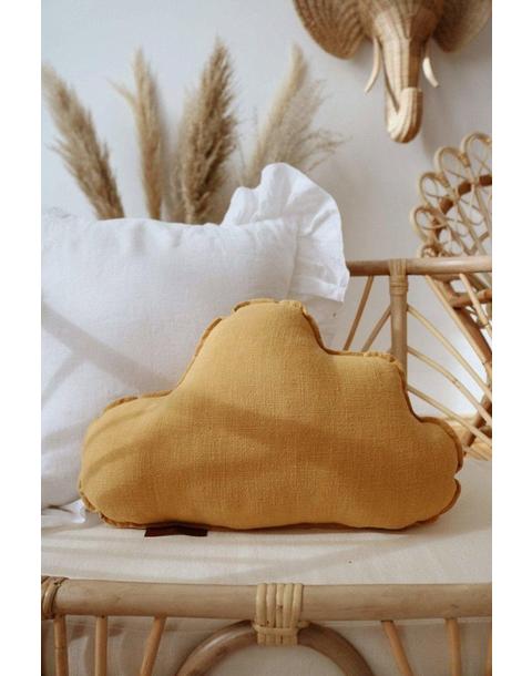 Linen “Mango” Cloud Pillow