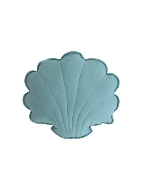 Linen “Eye of the Sea” Shell Pillow