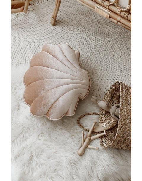 Velvet “Beige Pearl” Shell Pillow