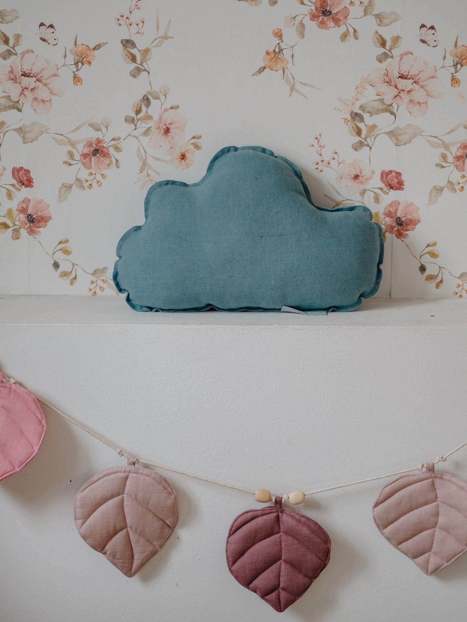 Linen “Eye of the Sea” Cloud Pillow image number 2