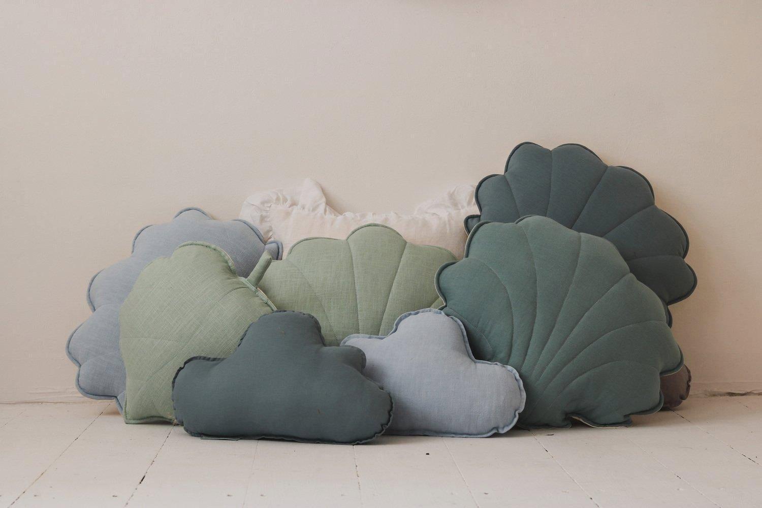 Linen “Eye of the Sea” Cloud Pillow image number 4