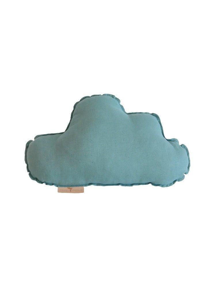 Linen “Eye of the Sea” Cloud Pillow image number 1