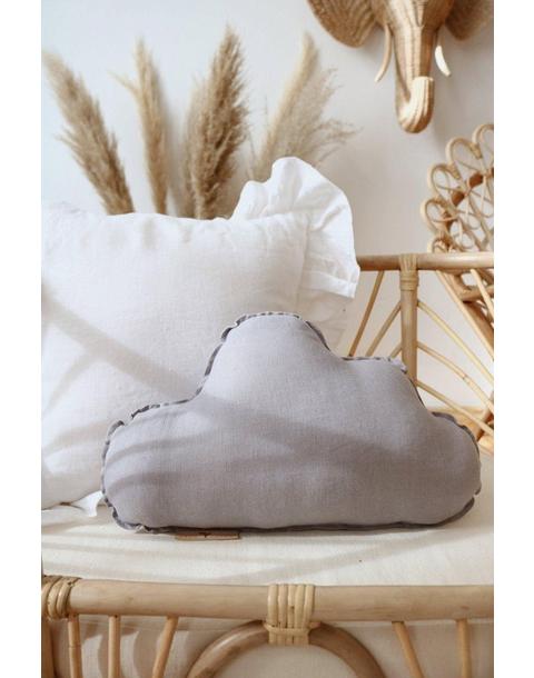 Linen “Grey” Cloud Pillow