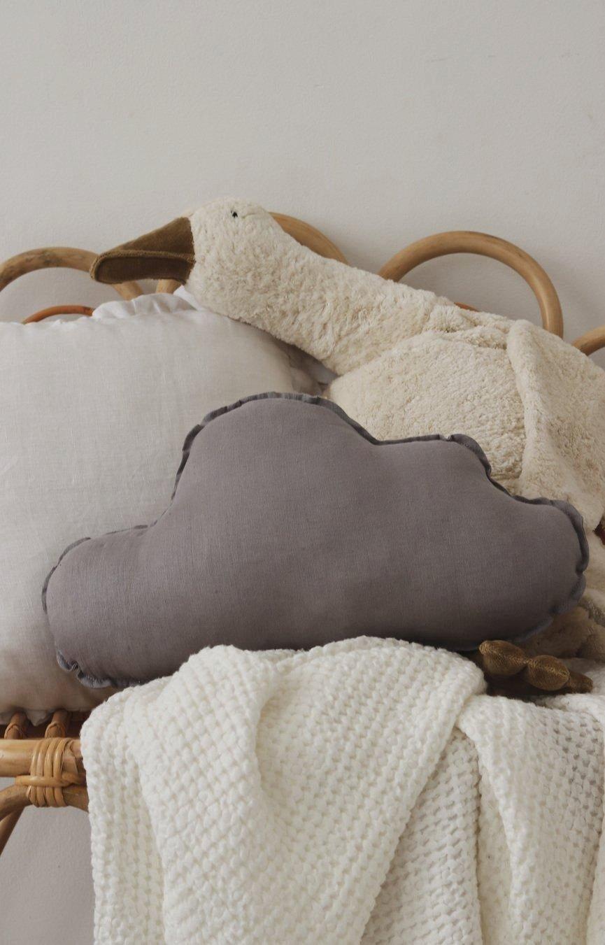 Linen “Grey” Cloud Pillow image number 2