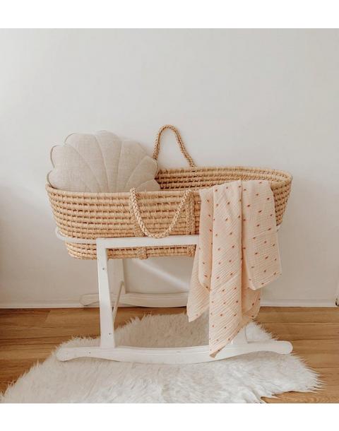 Linen "Sand” Shell Pillow