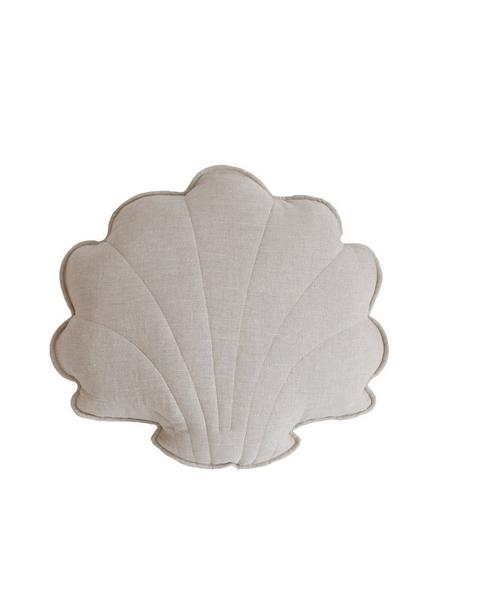Linen "Sand” Shell Pillow