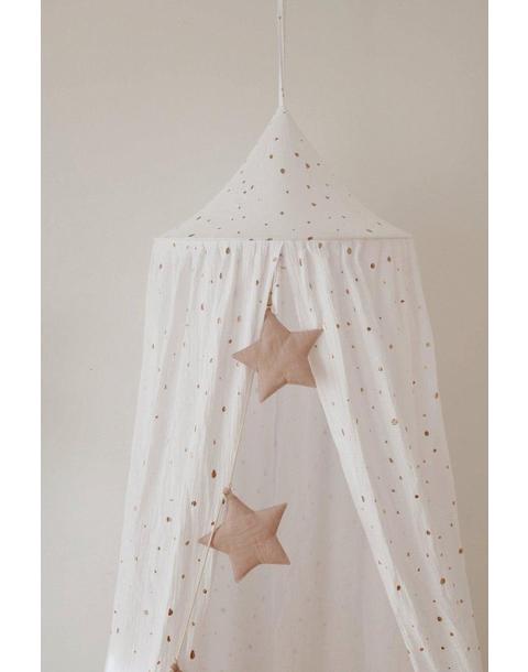 Linen “Pink Powder” Garland with Stars