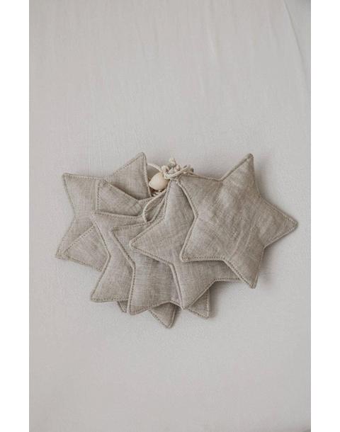Linen “Sand Star Dust” Garland with Sand Stars