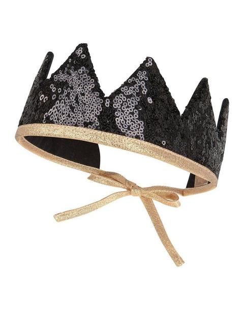 “Black Sequins” Fairy Tale Crown