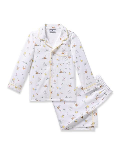 Kid's Twill Pajama Set in Easter Frolic
