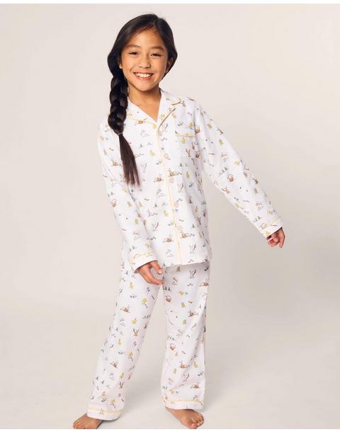 Kid's Twill Pajama Set in Easter Frolic