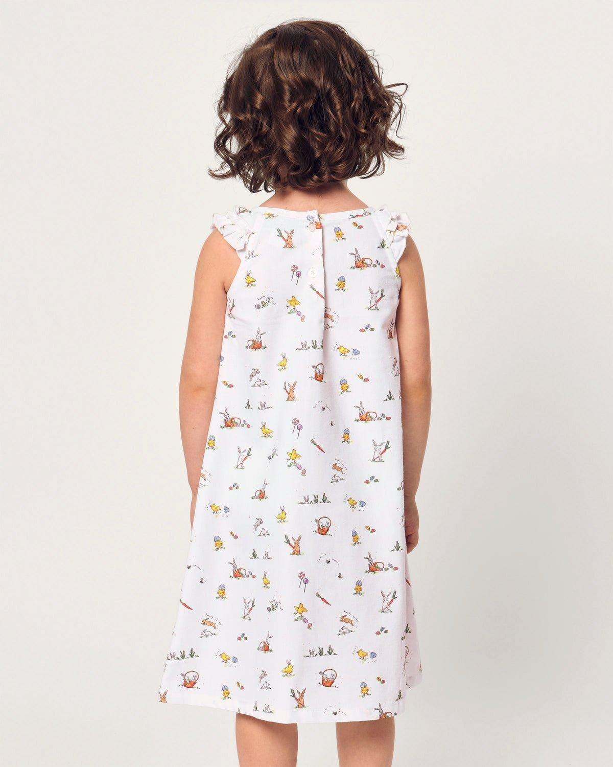 Girl's Twill Amelie Nightgown in Easter Frolic image number 2