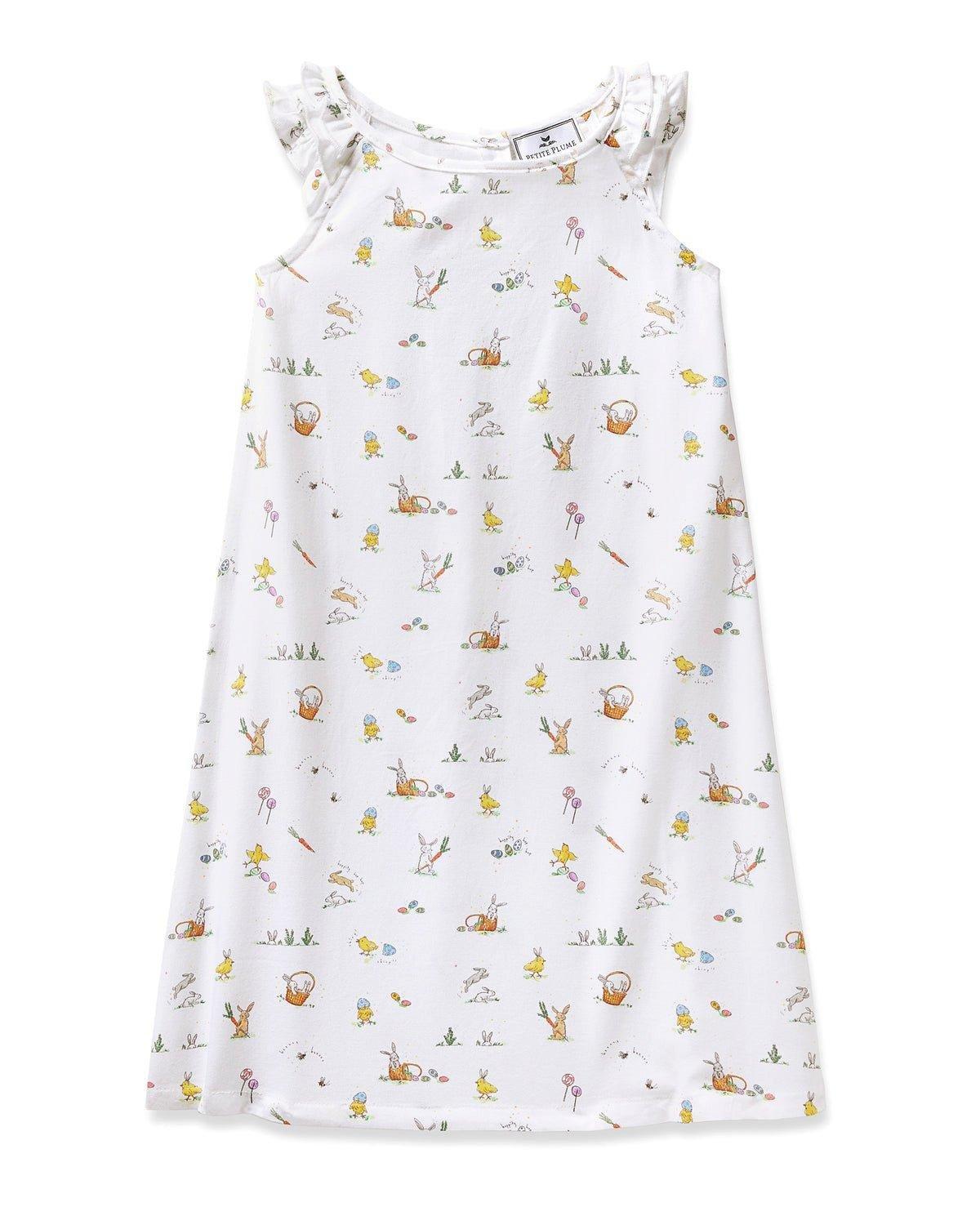 Girl's Twill Amelie Nightgown in Easter Frolic image number 3