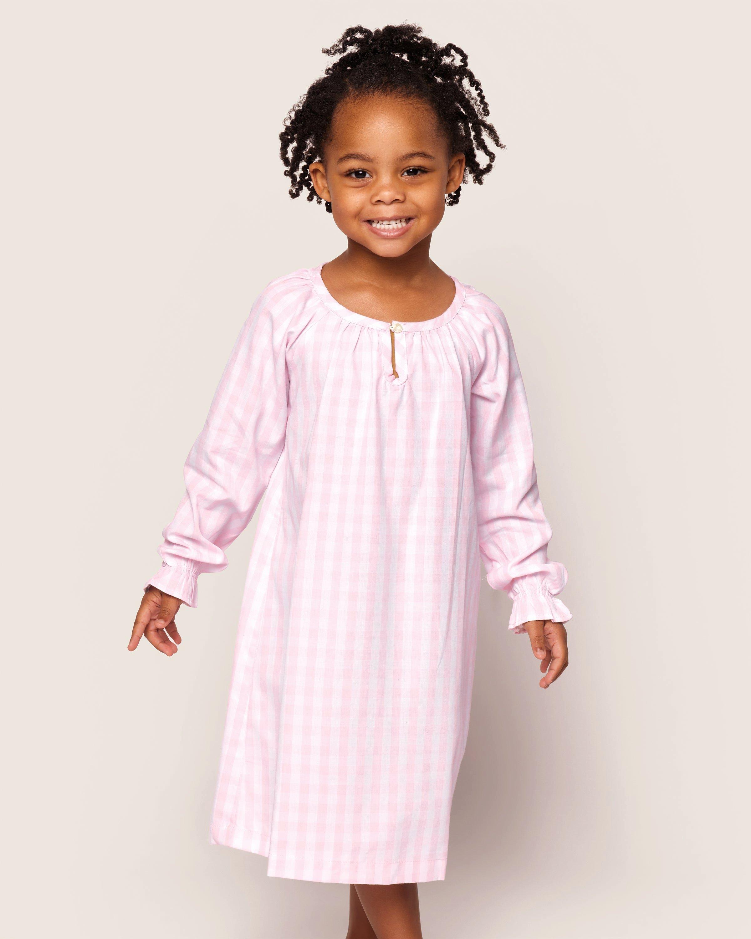 Pink Gingham Delphine Nightgown image number 1