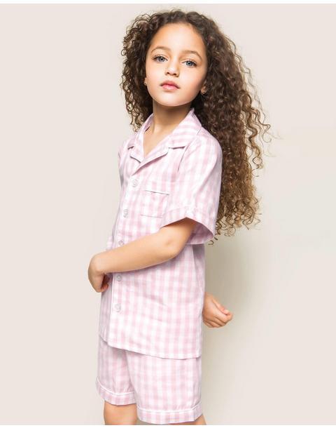 Pink Gingham Short Set