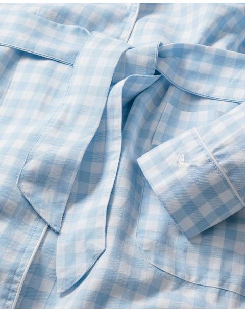 Children's Robe in Light Blue Gingham