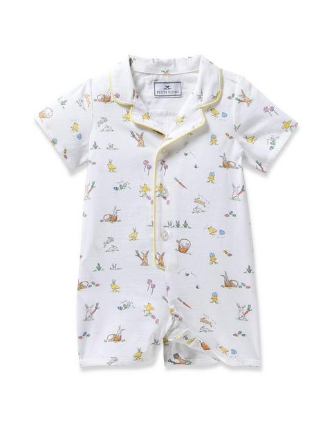 Baby's Twill Summer Romper in Easter Frolic