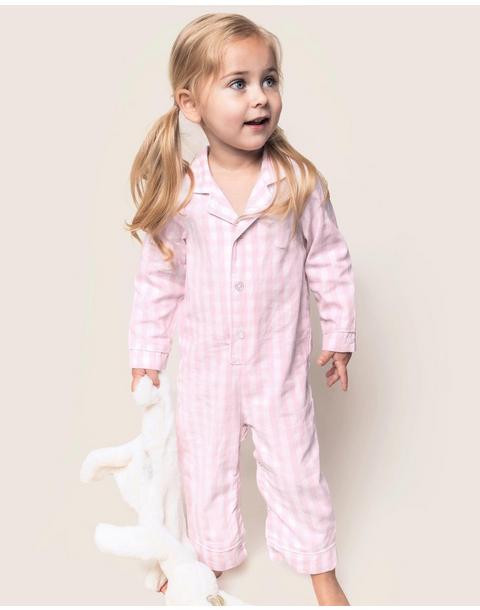 Pink Gingham Romper
